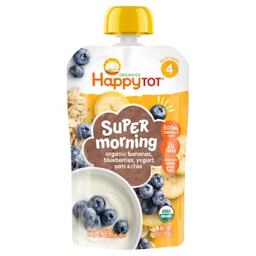 Happy Tot Organic Fruit, Yogurt & Grain Blend, Organic, Stage 4