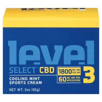 Level Select CBD Sports Cream, 3, Cooling Mint