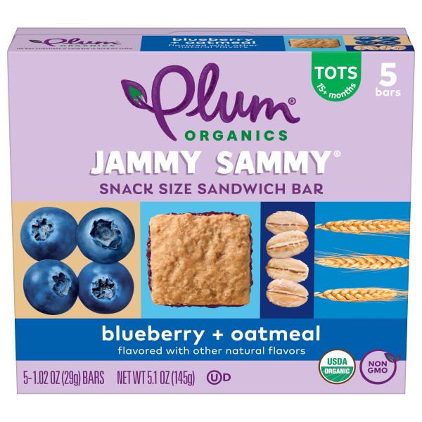 Plum Organics® Jammy Sammy Jammy Sammy® Blueberry & Oatmeal 1.02oz Bar/5Count Box Publix