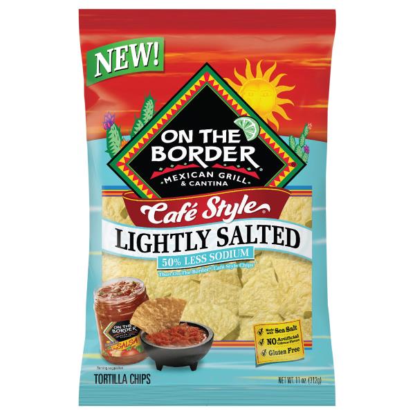 On the Border Tortilla Chips, Lightly Salted Cafe Style Publix Super