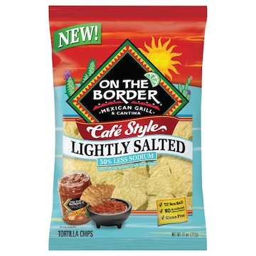 On the Border Cafe Style Lightly Salted Tortilla Chips