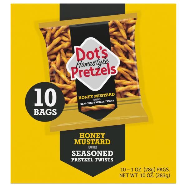 Dot's Homestyle Pretzels Pretzel Twists, Honey Mustard Seasoned, 12