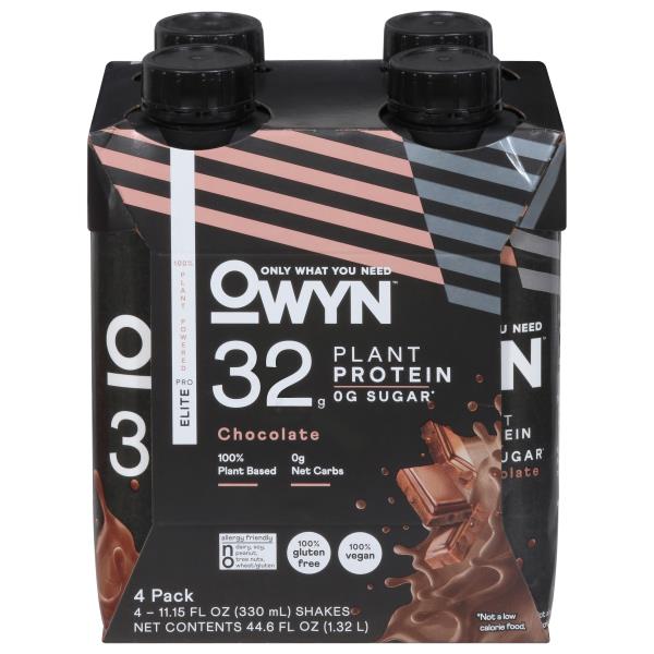 Owyn Pro Elite Shakes, Plant Protein, Chocolate Publix Super Markets
