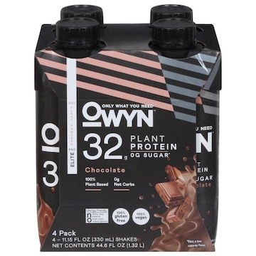 Owyn Pro Elite Shakes, Plant Protein, Chocolate