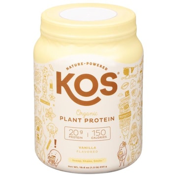 Kos Plant Protein, Organic, Vanilla Flavored