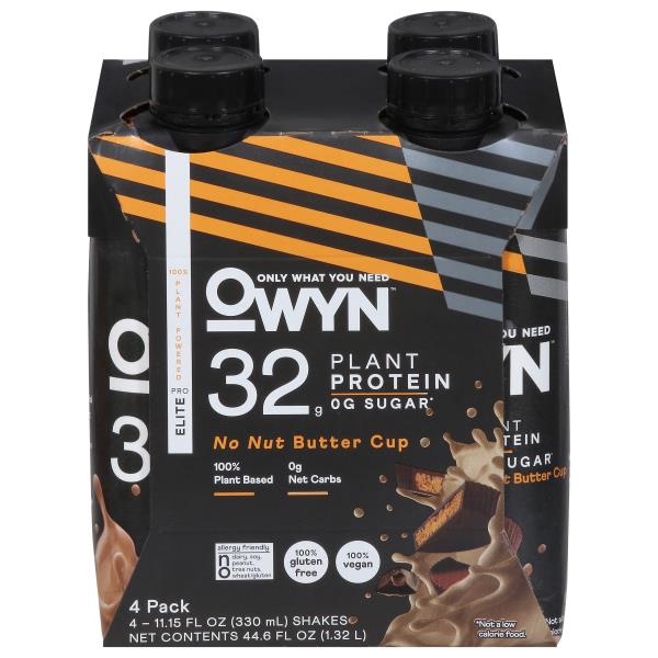 OWYN Protein Shake, No Nut Butter Cup, 4 Pack Publix Super Markets