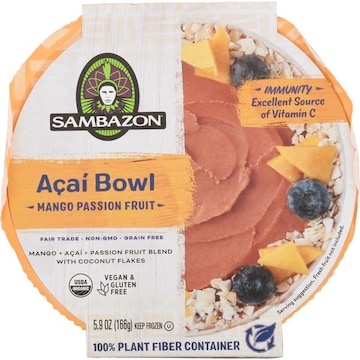 Sambazon Acai Bowl, Mango Passion Fruit