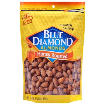 Blue Diamond Almonds Almonds, Honey Roasted, Value Pack