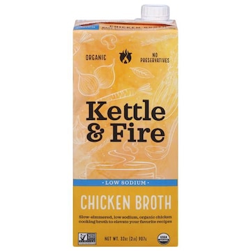 Kettle & Fire Organic Low Sodium Chicken Broth