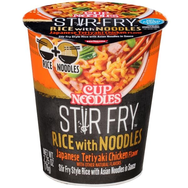 Nissin Cup Noodles Rice with Noodles, Japanese Teriyaki Chicken Flavor ...