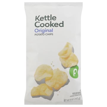 Publix Potato Chips, Kettle Cooked, Original