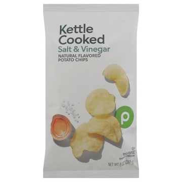 Publix Potato Chips, Kettle Cooked, Salt & Vinegar