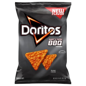 Doritos Tortilla Chips, BBQ Flavored, Sweet & Tangy