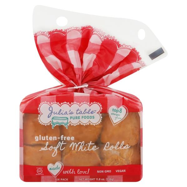 Julia's Table Rolls, Gluten Free, Soft White Publix Super Markets