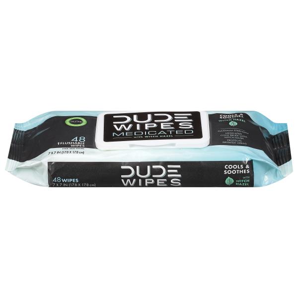 Dude Wipes Flushable Wipes, Medicated, Maximum Strength Publix Super