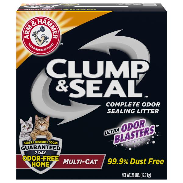 Arm & Hammer Clump & Seal Cat Litter, MultiCat, Complete Odor Sealing