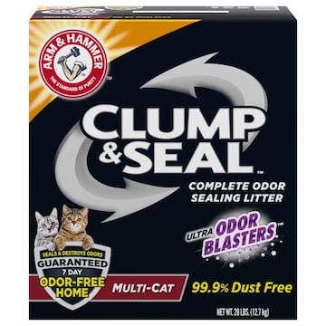 Arm & Hammer Clump & Seal Cat Litter, Multi-Cat, Complete Odor Sealing Litter