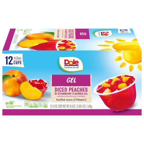 Dole Peaches in Strawberry Flavored Gel Publix Super Markets