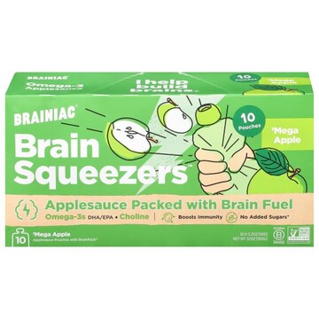 Brainiac Brain Squeezers Applesauce, Mega Apple