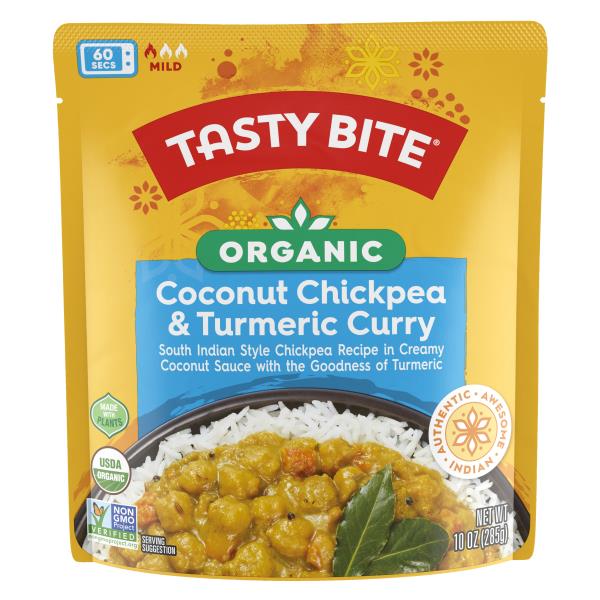 Tasty Bite Organic Coconut Chickpea & Turmeric Curry, 10 Oz