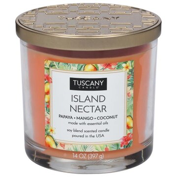 Tuscany Candle Candle, Scented, Soy Blend, Island Nectar