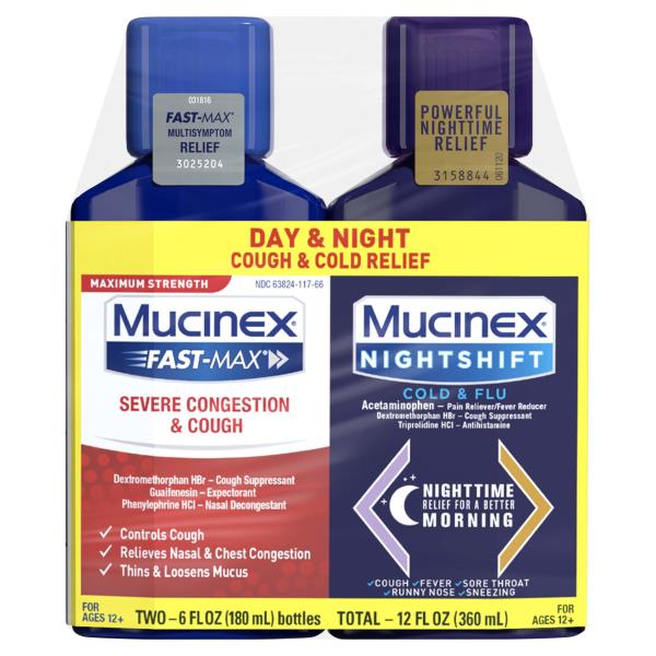 Mucinex Cough & Cold Relief, Day & Night Publix Super Markets