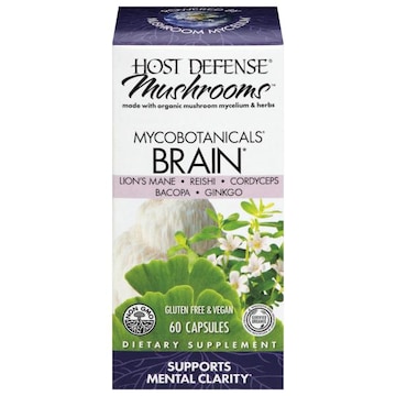 Host Defense Mushrooms Capsules Mycobotanicals Brain