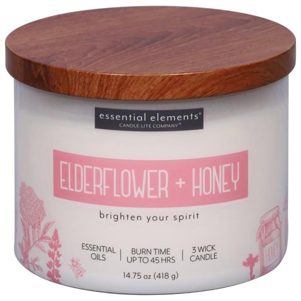 Essential Elements Candle, Elderflower + Honey Publix Super Markets