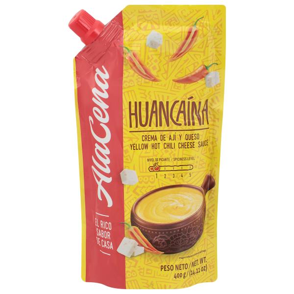 AlaCena Huancaina Cheese Sauce, Hot Chili, Yellow Publix Super Markets