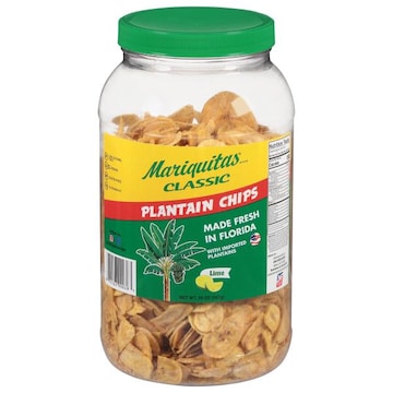 Mariquitas Plantain Chips, Lime, Classic