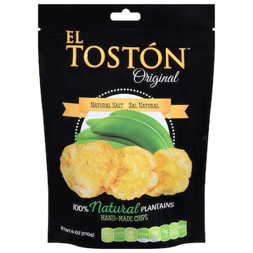 El Toston Plantain Chips, Natural Salt, Original