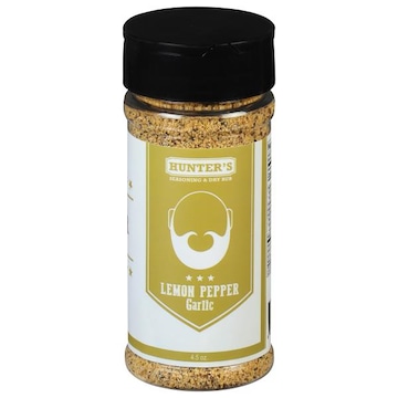 Hunter's Seasoning & Dry Rub, Lemon Pepper Garlic