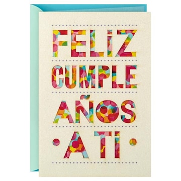Hallmark Vida Spanish Birthday Card, Tarjeta de Cumpleaños Española (Feliz Cumpleaños) #26