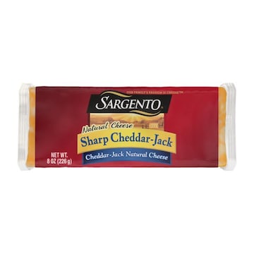 Sargento Sargento® Block Sharp Cheddar-Jack Natural Cheese, 8 oz.