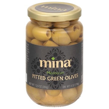 Mina Green Olives, Moroccan, Pitted