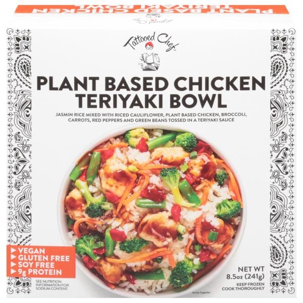 Tattooed Chef Teriyaki Bowl, Plant Based Chicken | Publix Super Markets