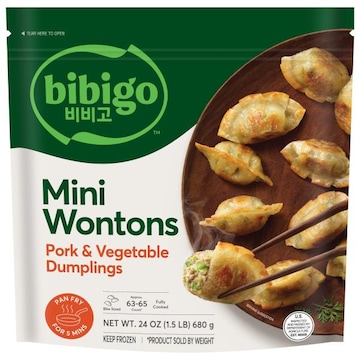 Bibigo Frozen Mini Wontons Pork & Vegetable Dumplings