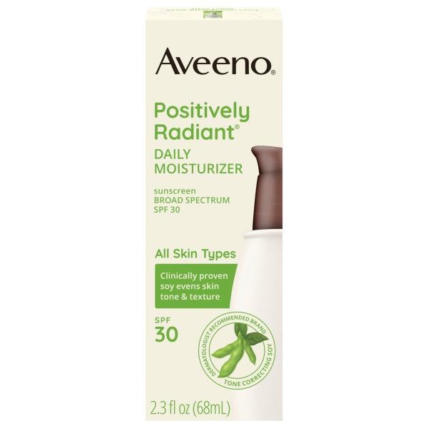 Aveeno Positively Radiant Daily Moisturizer, Broad Spectrum SPF 30