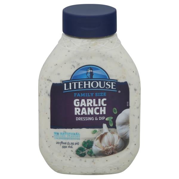 Litehouse Dressing & Dip, Garlic Ranch, Family Size Publix Super Markets