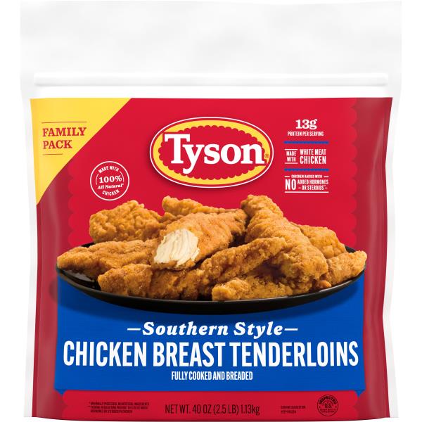 Tyson Fully Cooked Southern Style Chicken Tenders, 40 oz. (Frozen