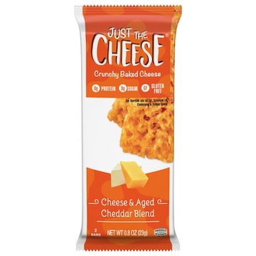 Just The Cheese Crunchy Baked Cheese, Cheese & Aged Cheddar Blend