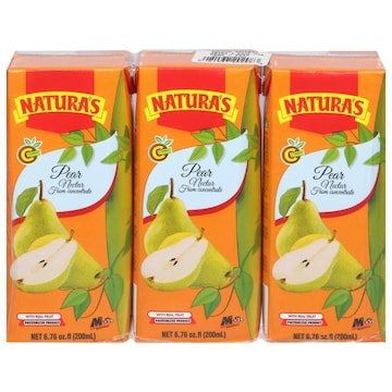 Natura's Nectar, from Concentrate, Pear, 3 Pack