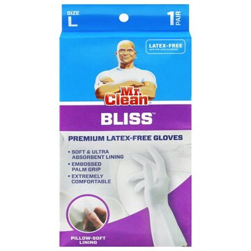 Mr. Clean Bliss Premium Latex-Free Size L Gloves