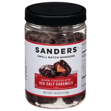 Sanders Dark Chocolate, Sea Salt Caramels
