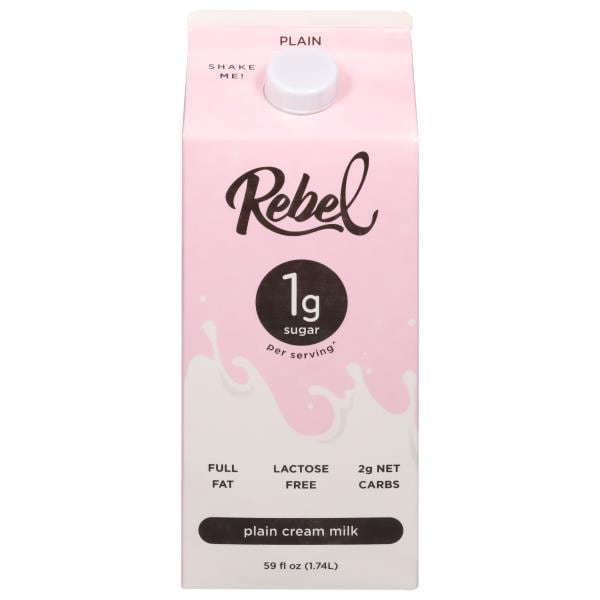 Rebel Cream Milk, Full Fat, Plain Publix Super Markets