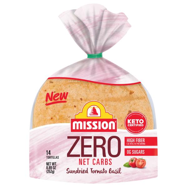 Mission Zero Net Carbs Sundried Tomato Basil Tortillas | Publix