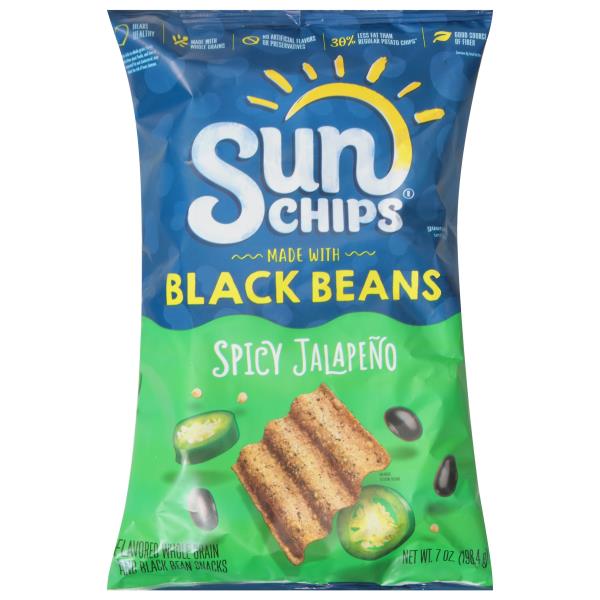 SunChips Whole Grain and Black Bean Snacks, Spicy Jalapeno Publix Super Markets