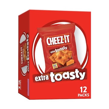 Cheez-It Cheese Crackers Extra Toasty, Baked Snack Crackers