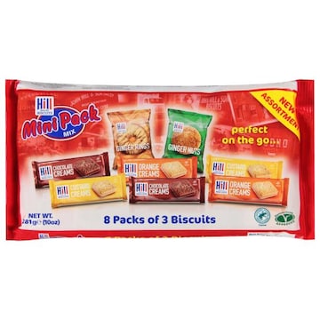 Hill Biscuits Biscuits, Assorted, Mini Pack Mix, 8 Pack