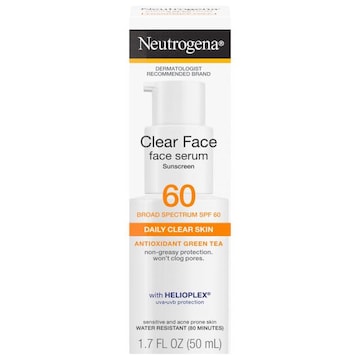 Neutrogena Clear Face Face Serum Broad Spectrum SPF 60 Sunscreen